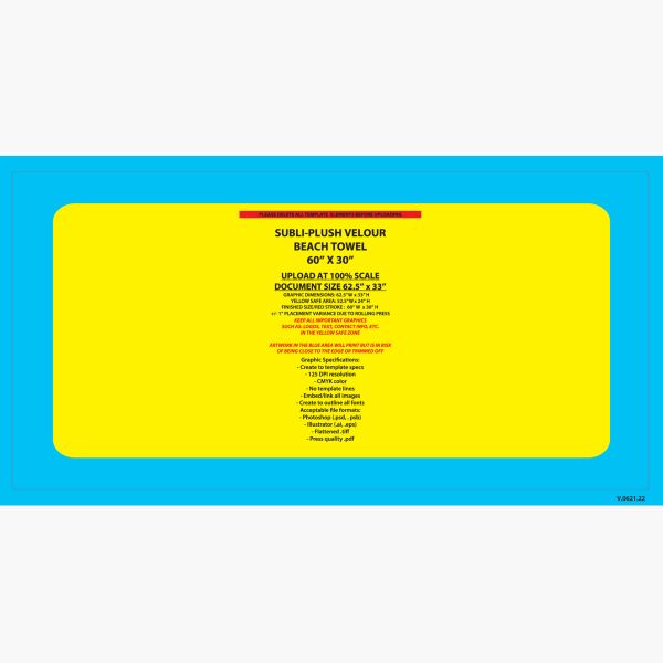 SUBLI-PLUSH VELOUR BEACH TOWEL Thumbnail