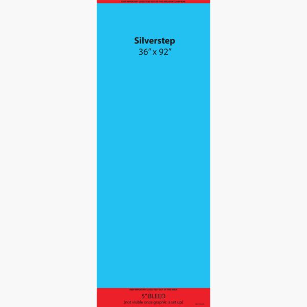 36 in. SilverStep® Retractable Banner Stand 92" Tall Thumbnail