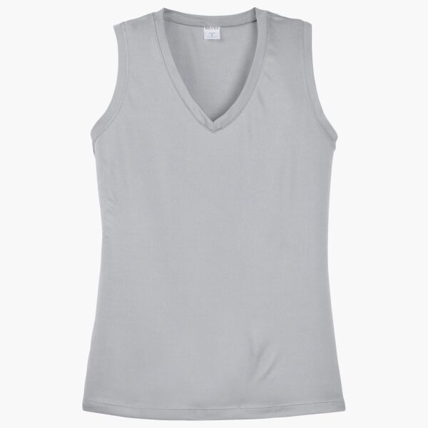 Ladies Sleeveless PosiCharge ® Competitor V Neck Tee Thumbnail