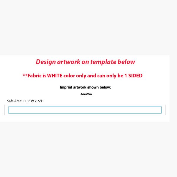 White Lanyard With Full Color Imprint Thumbnail