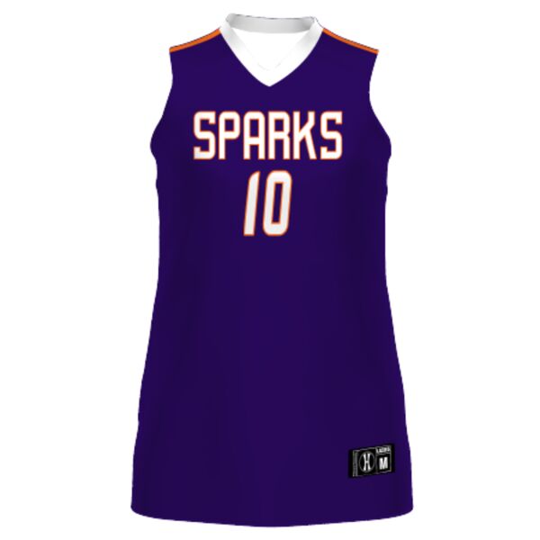 Ladies FreeStyle Sublimated Turbo Lightweight Racerback Basketball Jersey Thumbnail