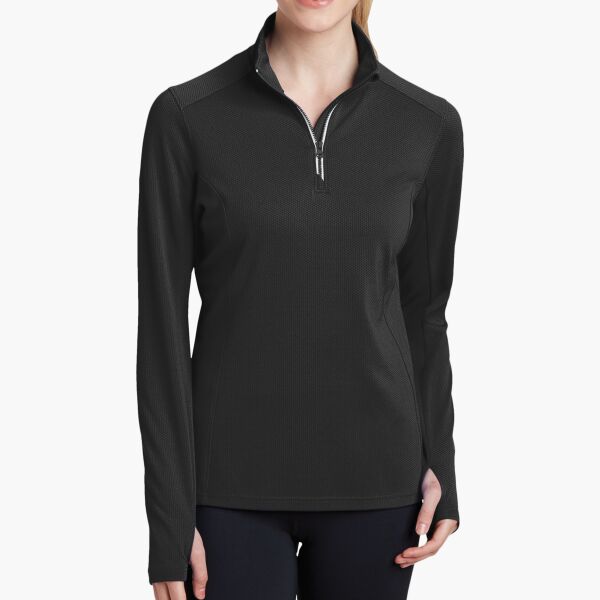 Women's Sport Wick ® Textured 1/4 Zip Pullover Thumbnail