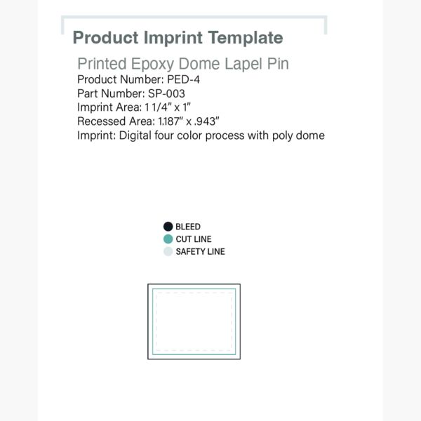 Lapel Pins Speed Printed Dome - 6 Day Production Thumbnail
