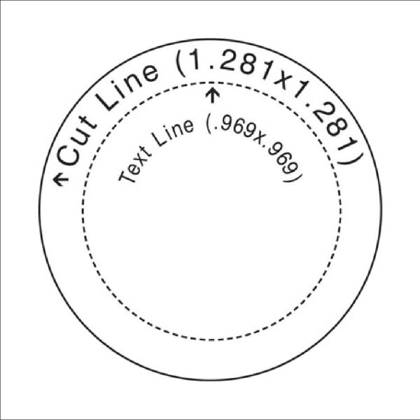 Xstamper® N51 Round Stamp - 15/16" Impression Thumbnail