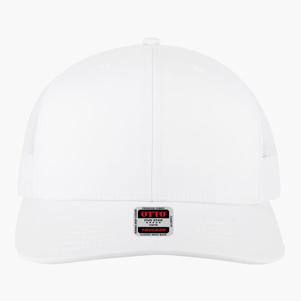 OTTO CAP 6 Panel Mid Profile Mesh Back Trucker Hat Thumbnail