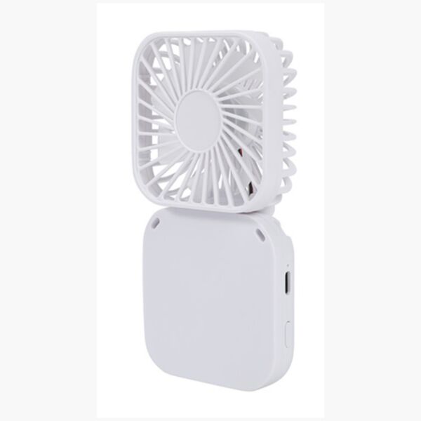 Whirlwind Mini Folding Rechargeable Fan with Lanyard Thumbnail