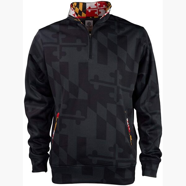 Maryland Flag Printed Quarter-Zip Pullover Thumbnail