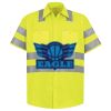 Men's High Visibility Safety Short Sleeve Work Shirt Thumbnail