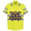 Men's High Visibility Safety Short Sleeve Work Shirt Thumbnail