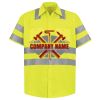 Men's High Visibility Safety Short Sleeve Work Shirt Thumbnail
