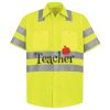 Men's High Visibility Safety Short Sleeve Work Shirt Thumbnail