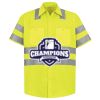 Men's High Visibility Safety Short Sleeve Work Shirt Thumbnail