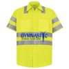 Men's High Visibility Safety Short Sleeve Work Shirt Thumbnail