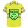 Men's High Visibility Safety Short Sleeve Work Shirt Thumbnail