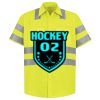 Men's High Visibility Safety Short Sleeve Work Shirt Thumbnail