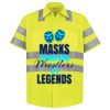 Men's High Visibility Safety Short Sleeve Work Shirt Thumbnail