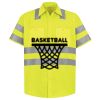 Men's High Visibility Safety Short Sleeve Work Shirt Thumbnail