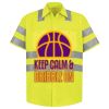 Men's High Visibility Safety Short Sleeve Work Shirt Thumbnail