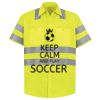 Men's High Visibility Safety Short Sleeve Work Shirt Thumbnail