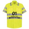 Men's High Visibility Safety Short Sleeve Work Shirt Thumbnail