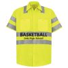 Men's High Visibility Safety Short Sleeve Work Shirt Thumbnail