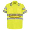 Men's High Visibility Safety Short Sleeve Work Shirt Thumbnail