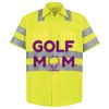 Men's High Visibility Safety Short Sleeve Work Shirt Thumbnail