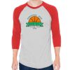 Unisex 50/50 Raglan Three-Quarter Sleeve Tee Thumbnail