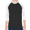 Unisex 50/50 Raglan Three-Quarter Sleeve Tee Thumbnail