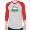 Unisex 50/50 Raglan Three-Quarter Sleeve Tee Thumbnail