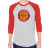 Unisex 50/50 Raglan Three-Quarter Sleeve Tee Thumbnail