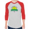 Unisex 50/50 Raglan Three-Quarter Sleeve Tee Thumbnail