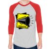 Unisex 50/50 Raglan Three-Quarter Sleeve Tee Thumbnail