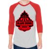 Unisex 50/50 Raglan Three-Quarter Sleeve Tee Thumbnail