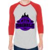 Unisex 50/50 Raglan Three-Quarter Sleeve Tee Thumbnail