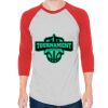 Unisex 50/50 Raglan Three-Quarter Sleeve Tee Thumbnail