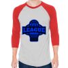 Unisex 50/50 Raglan Three-Quarter Sleeve Tee Thumbnail