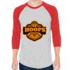 Unisex 50/50 Raglan Three-Quarter Sleeve Tee Thumbnail