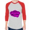 Unisex 50/50 Raglan Three-Quarter Sleeve Tee Thumbnail