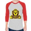 Unisex 50/50 Raglan Three-Quarter Sleeve Tee Thumbnail
