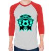 Unisex 50/50 Raglan Three-Quarter Sleeve Tee Thumbnail