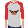 Unisex 50/50 Raglan Three-Quarter Sleeve Tee Thumbnail