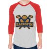 Unisex 50/50 Raglan Three-Quarter Sleeve Tee Thumbnail