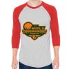 Unisex 50/50 Raglan Three-Quarter Sleeve Tee Thumbnail