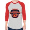 Unisex 50/50 Raglan Three-Quarter Sleeve Tee Thumbnail