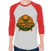 Unisex 50/50 Raglan Three-Quarter Sleeve Tee Thumbnail