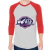 Unisex 50/50 Raglan Three-Quarter Sleeve Tee Thumbnail
