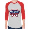 Unisex 50/50 Raglan Three-Quarter Sleeve Tee Thumbnail