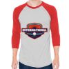 Unisex 50/50 Raglan Three-Quarter Sleeve Tee Thumbnail