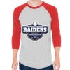 Unisex 50/50 Raglan Three-Quarter Sleeve Tee Thumbnail